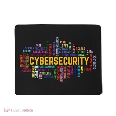 Cybersecurity Word Cloud Cyber Security Gift Cybersecurity Mousepad
