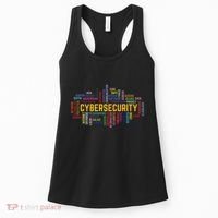 Cybersecurity Word Cloud Cyber Security Gift Cybersecurity Women's Tank Top thumb 0