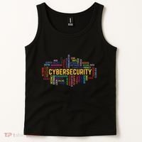 Cybersecurity Word Cloud Cyber Security Gift Cybersecurity Tank Top thumb 2