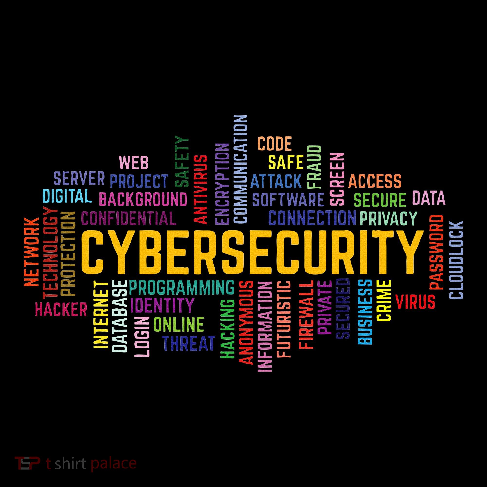 Cybersecurity Word Cloud Cyber Security Gift Cybersecurity Tank Top