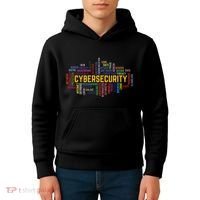 Cybersecurity Word Cloud Cyber Security Gift Cybersecurity Kids Hoodie thumb 4