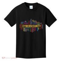 Cybersecurity Word Cloud Cyber Security Gift Cybersecurity Kids T-Shirt thumb 0