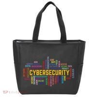 Cybersecurity Word Cloud Cyber Security Gift Cybersecurity Tote Bag thumb 0
