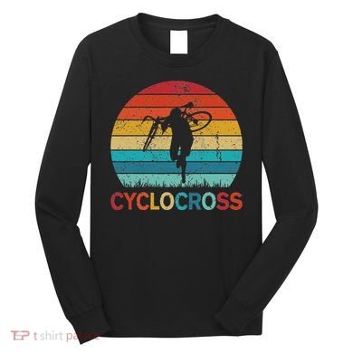 Cyclocross With Cyclocross Bicycle Long Sleeve Shirt