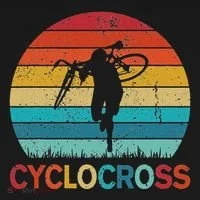 Cyclocross With Cyclocross Bicycle Women's Hoodie thumb 2
