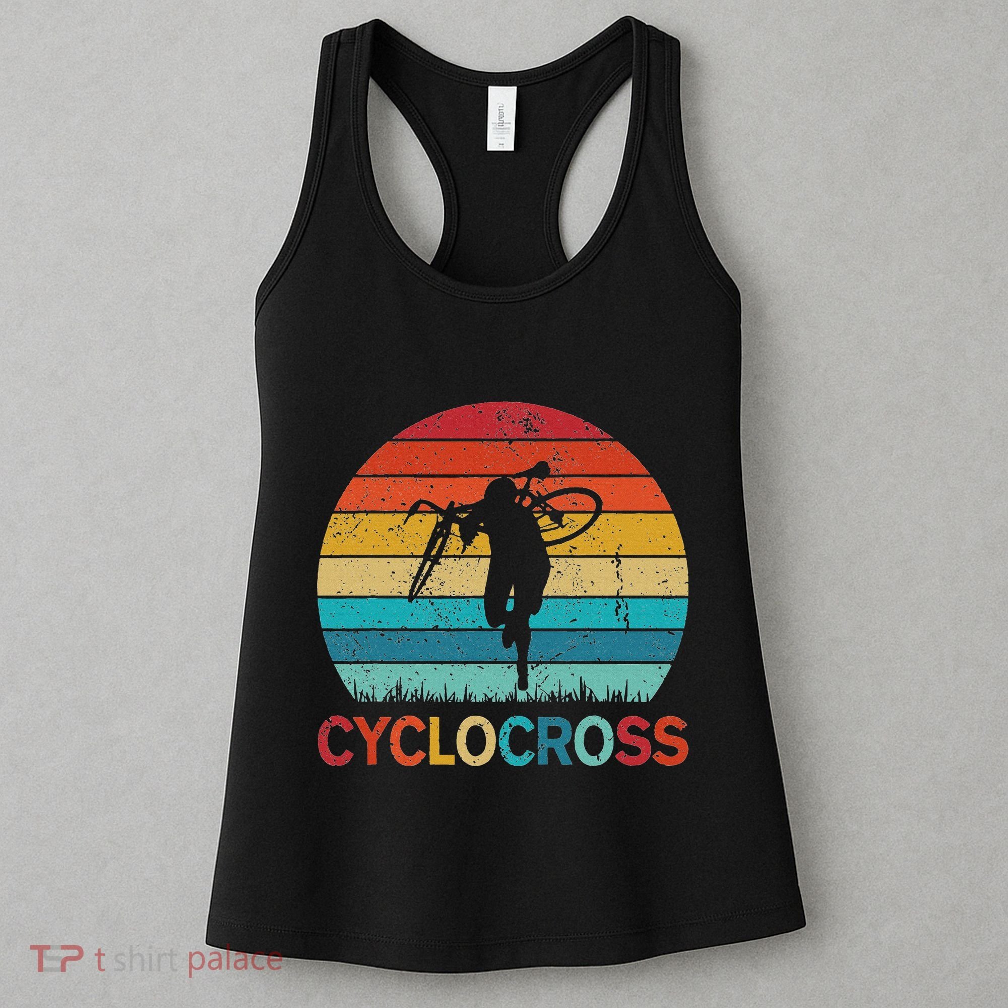 Cyclocross With Cyclocross Bicycle Women's Tank Top