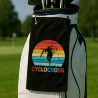 Cyclocross With Cyclocross Bicycle Golf Towel thumb 2