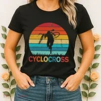 Cyclocross With Cyclocross Bicycle Women's T-Shirt thumb 2
