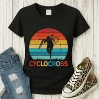 Cyclocross With Cyclocross Bicycle Women's T-Shirt thumb 3