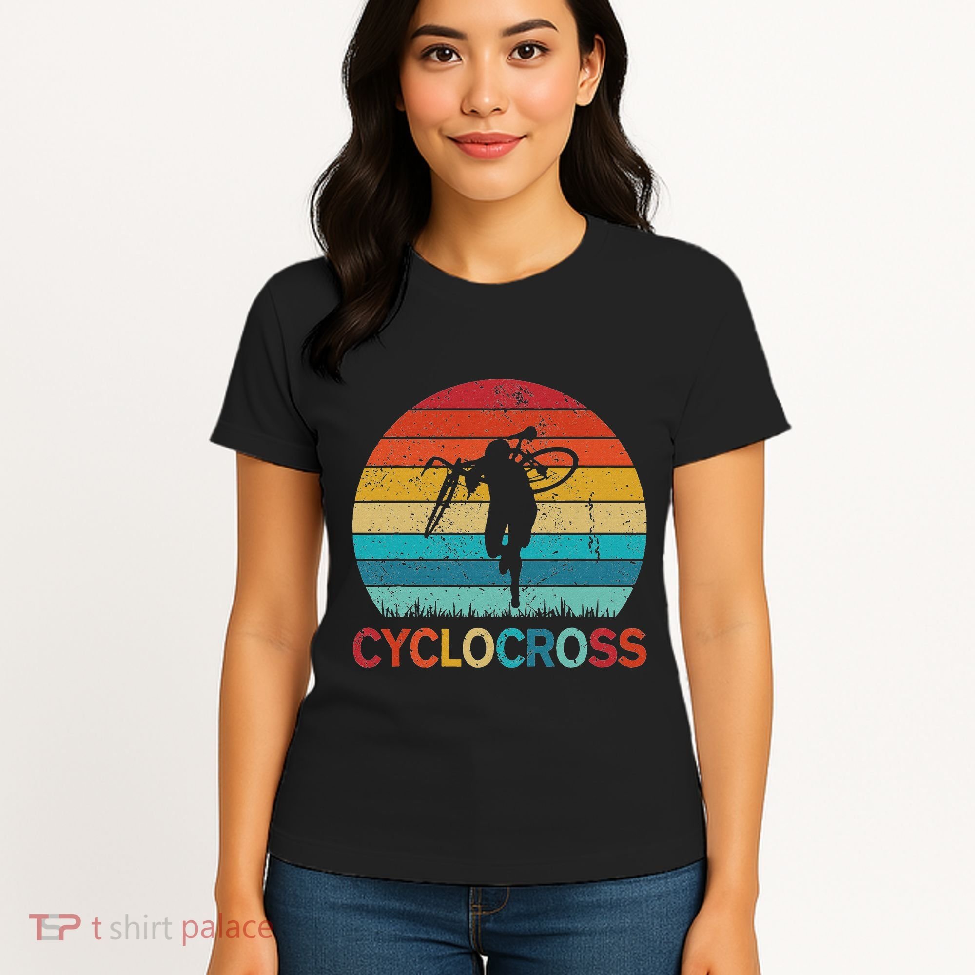 Cyclocross With Cyclocross Bicycle Women's T-Shirt