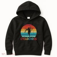 Cyclocross With Cyclocross Bicycle Kids Hoodie thumb 0