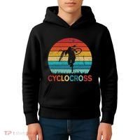 Cyclocross With Cyclocross Bicycle Kids Hoodie thumb 4