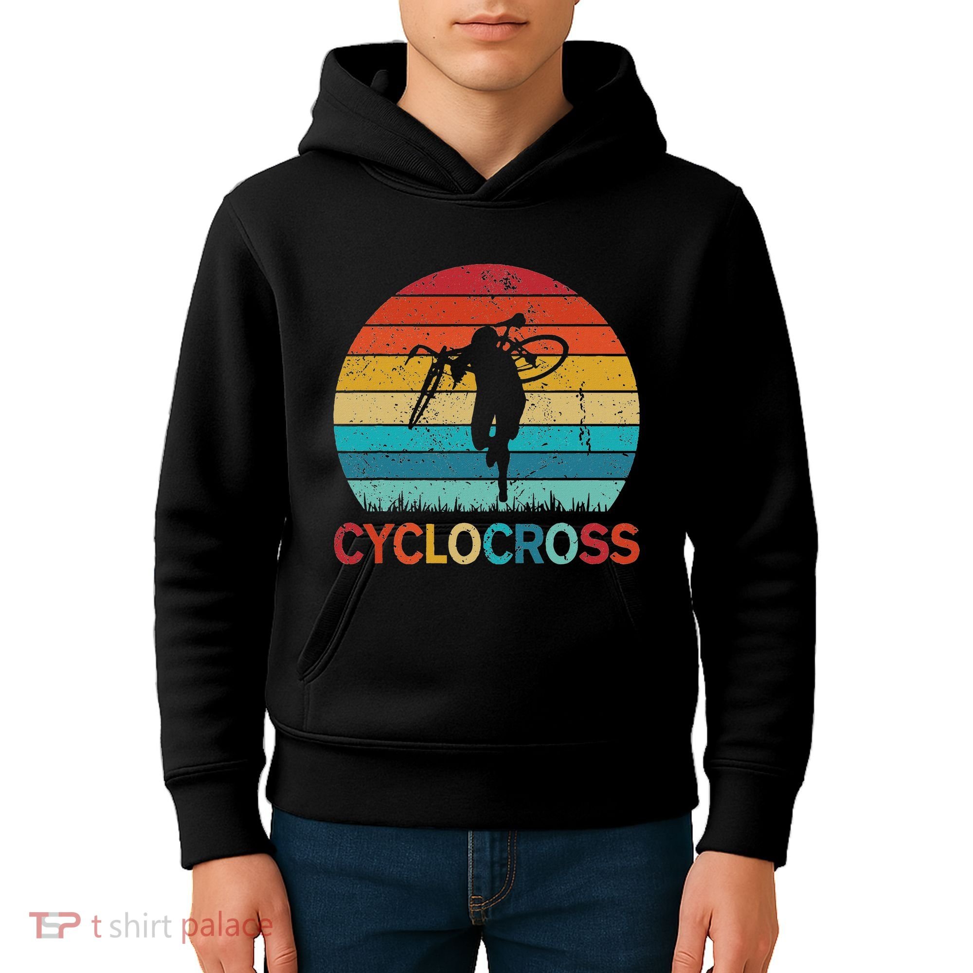 Cyclocross With Cyclocross Bicycle Kids Hoodie