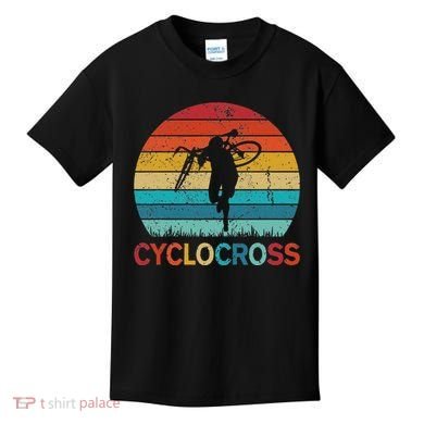 Cyclocross With Cyclocross Bicycle Kids T-Shirt