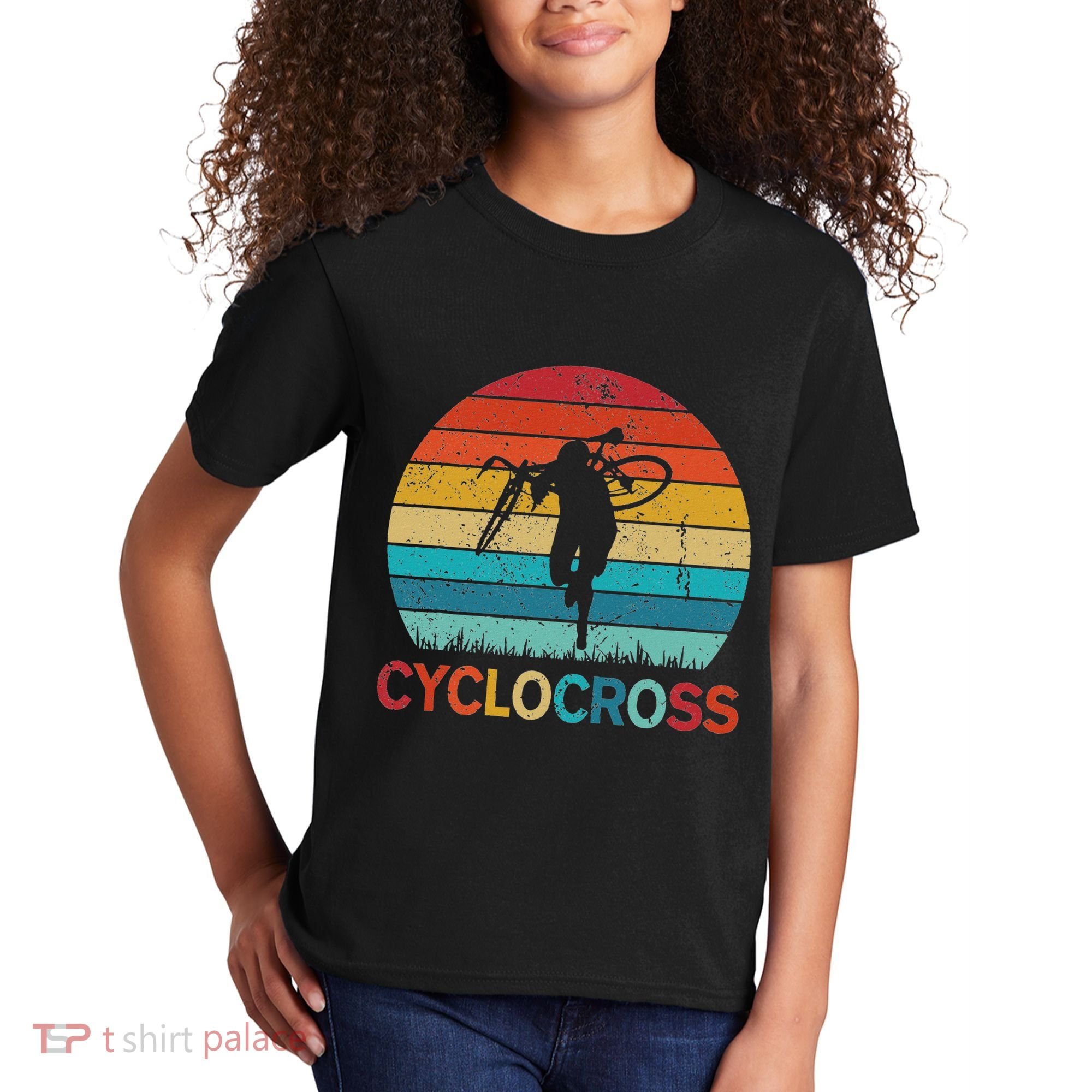 Cyclocross With Cyclocross Bicycle Kids T-Shirt