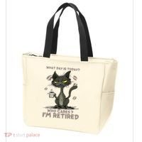 Cat What Day Is Today Who Cares I‘m Retired Tote Bag thumb 3