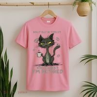 Cat What Day Is Today Who Cares I‘m Retired T-Shirt thumb 2