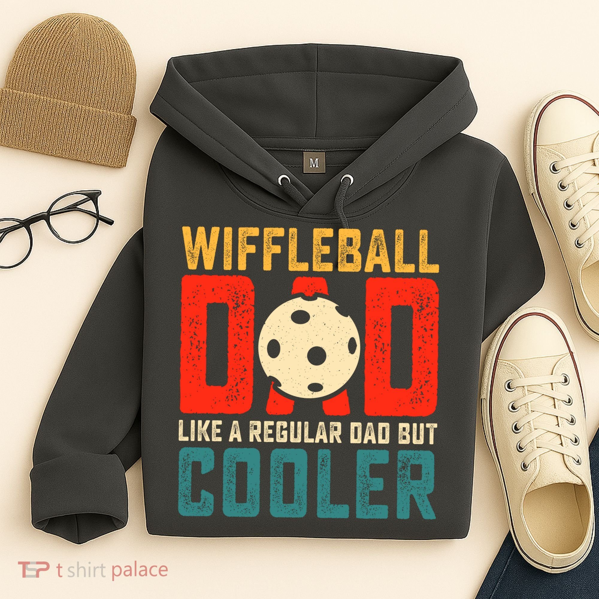 Cooler Wiffleball Dad Father's Day Hoodie