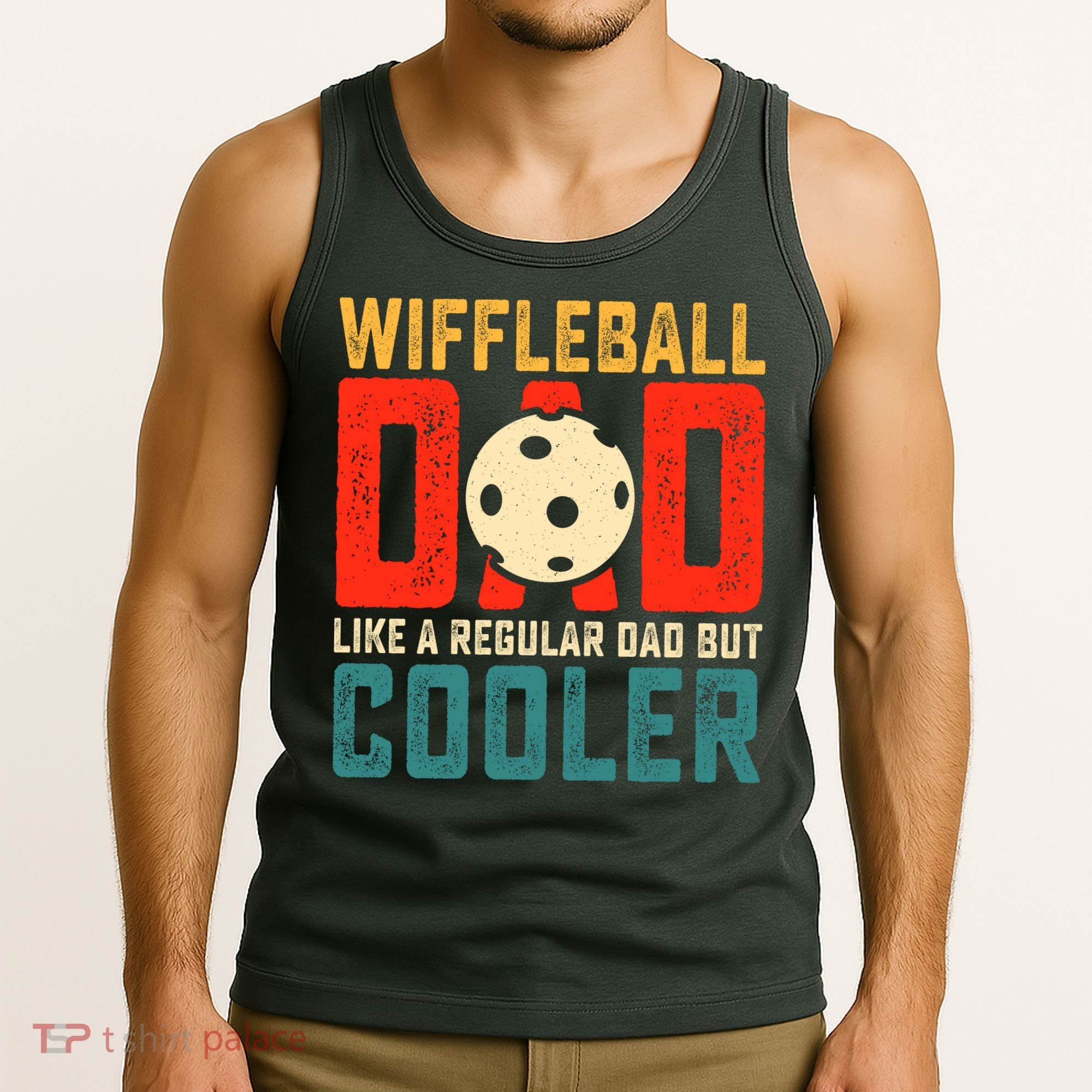 Cooler Wiffleball Dad Father's Day Tank Top