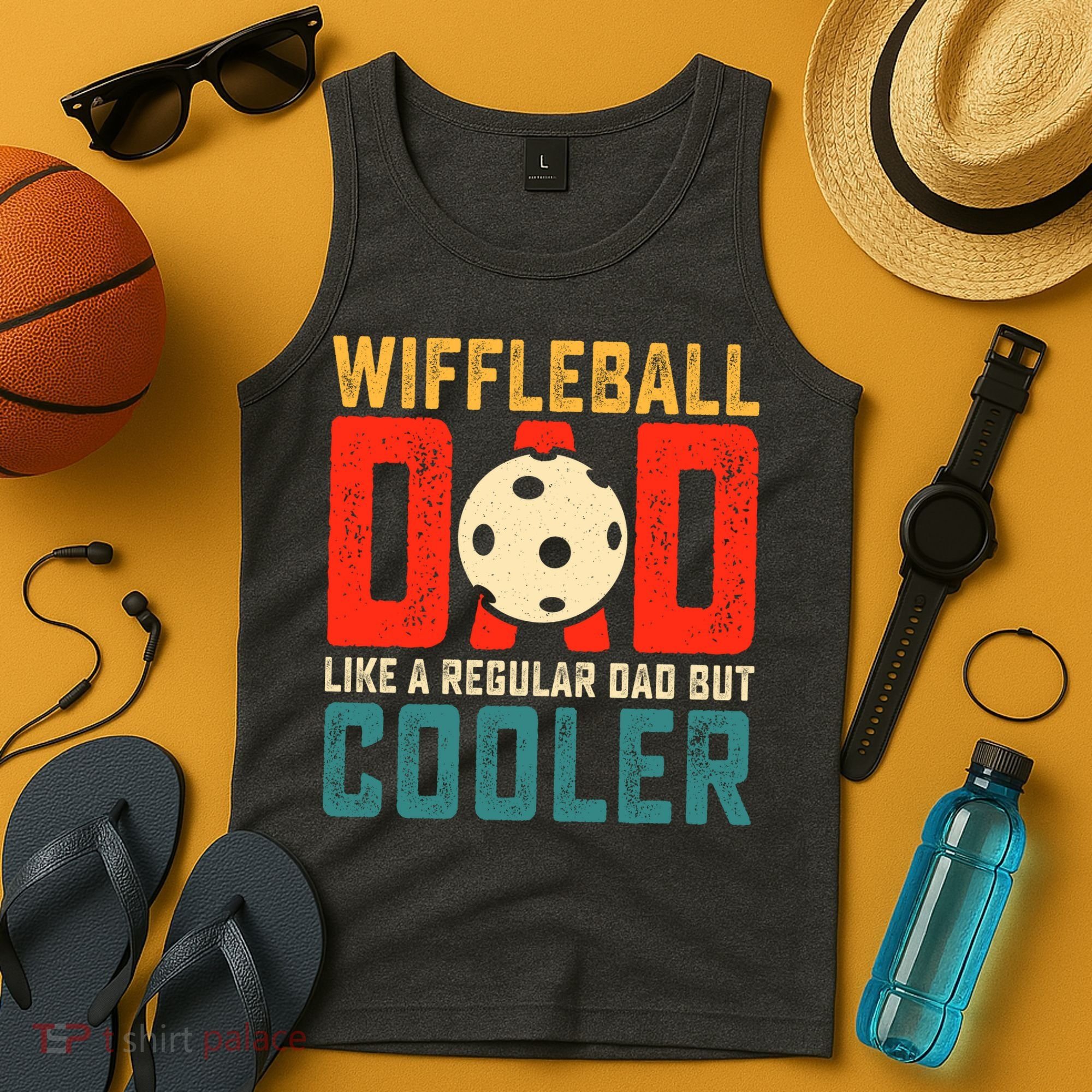 Cooler Wiffleball Dad Father's Day Tank Top