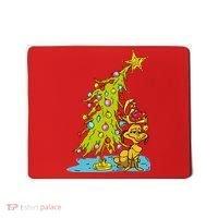 Christmas With Dog Max And Whoville Tree Dog Christmas Lights Mousepad thumb 0