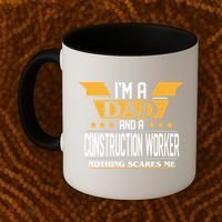 Construction Worker Dad Gift For Fathers Day Gift Coffee Mug thumb 2