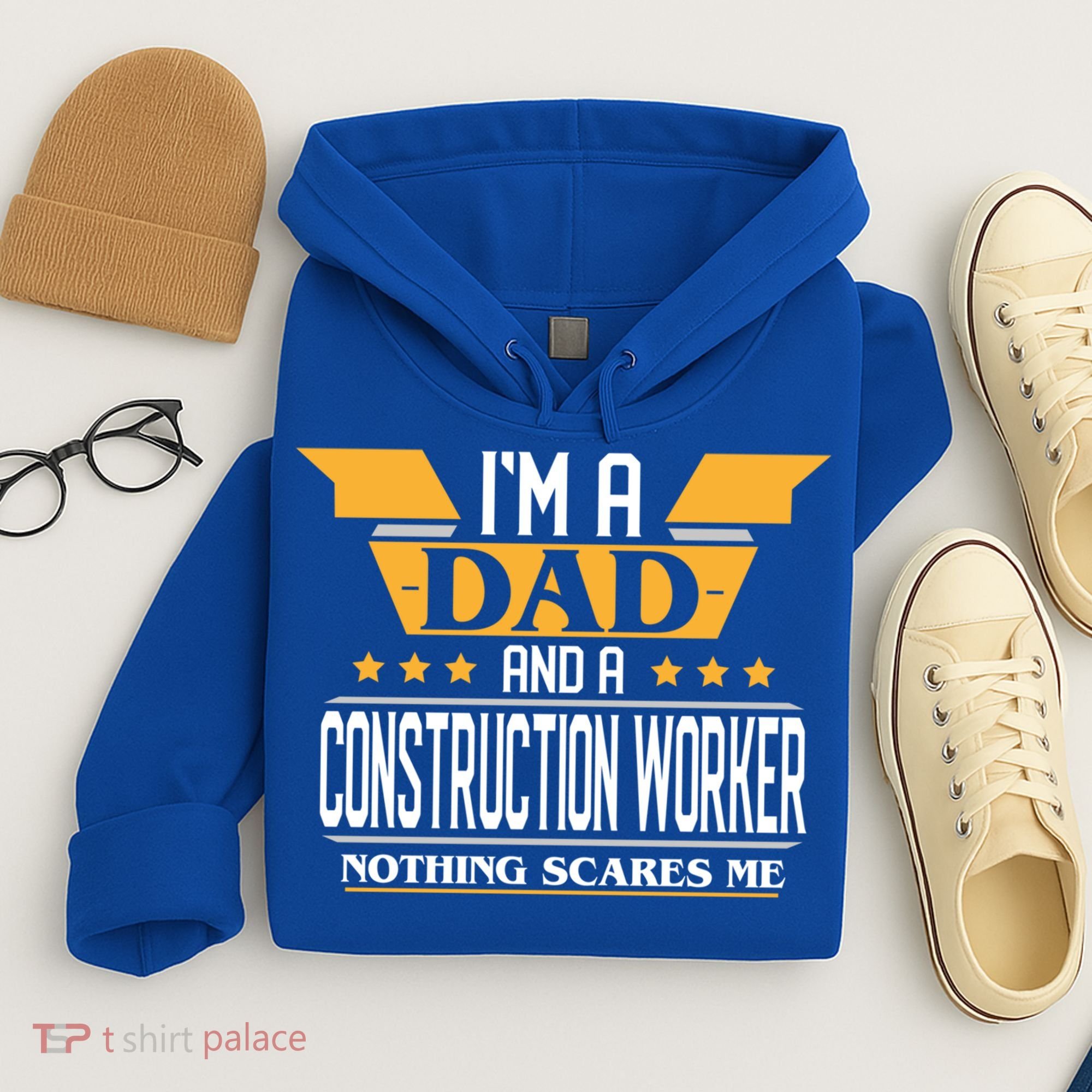Construction Worker Dad Gift For Fathers Day Gift Hoodie