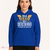 Construction Worker Dad Gift For Fathers Day Gift Hoodie thumb 5