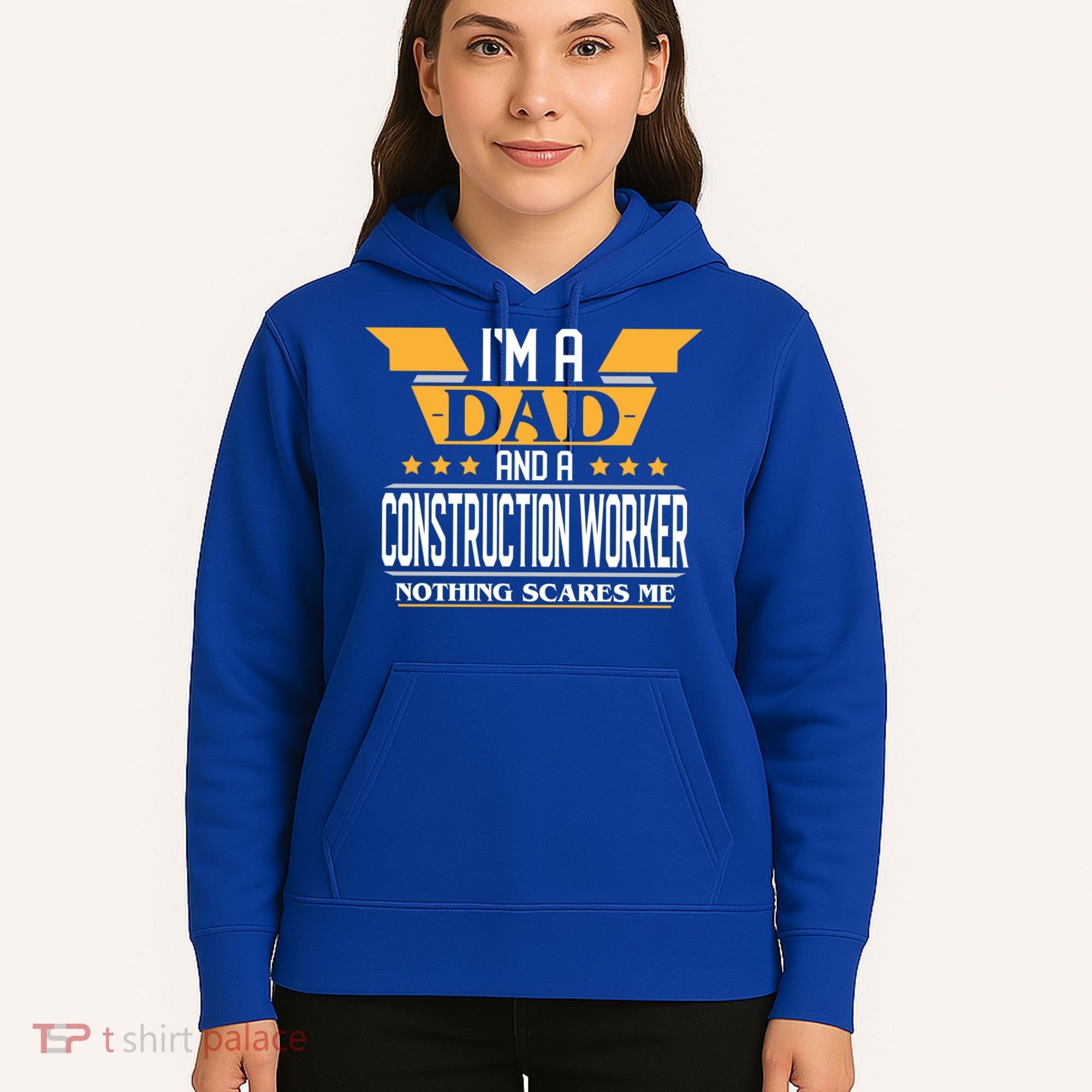 Construction Worker Dad Gift For Fathers Day Gift Hoodie