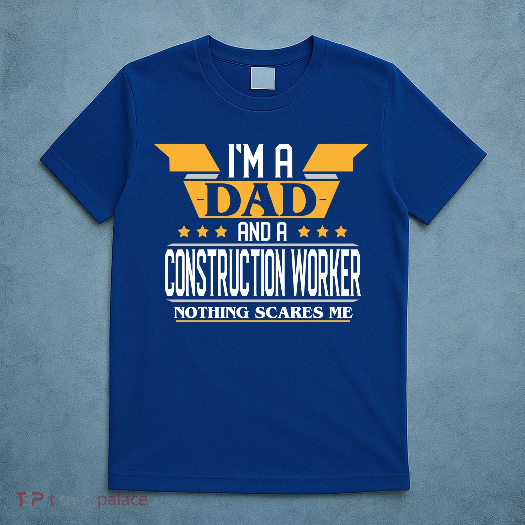 Construction Worker Dad Gift For Fathers Day Gift T-Shirt