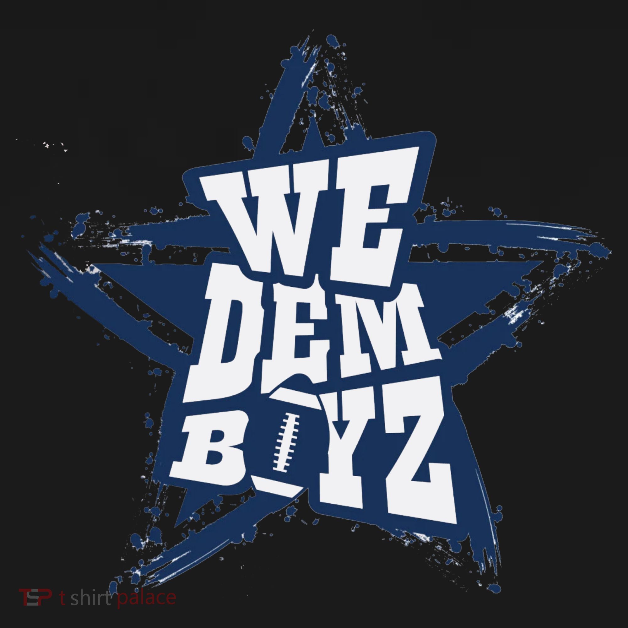 Cowboys We Dem Boyz Grunge Star Toddler Hoodie