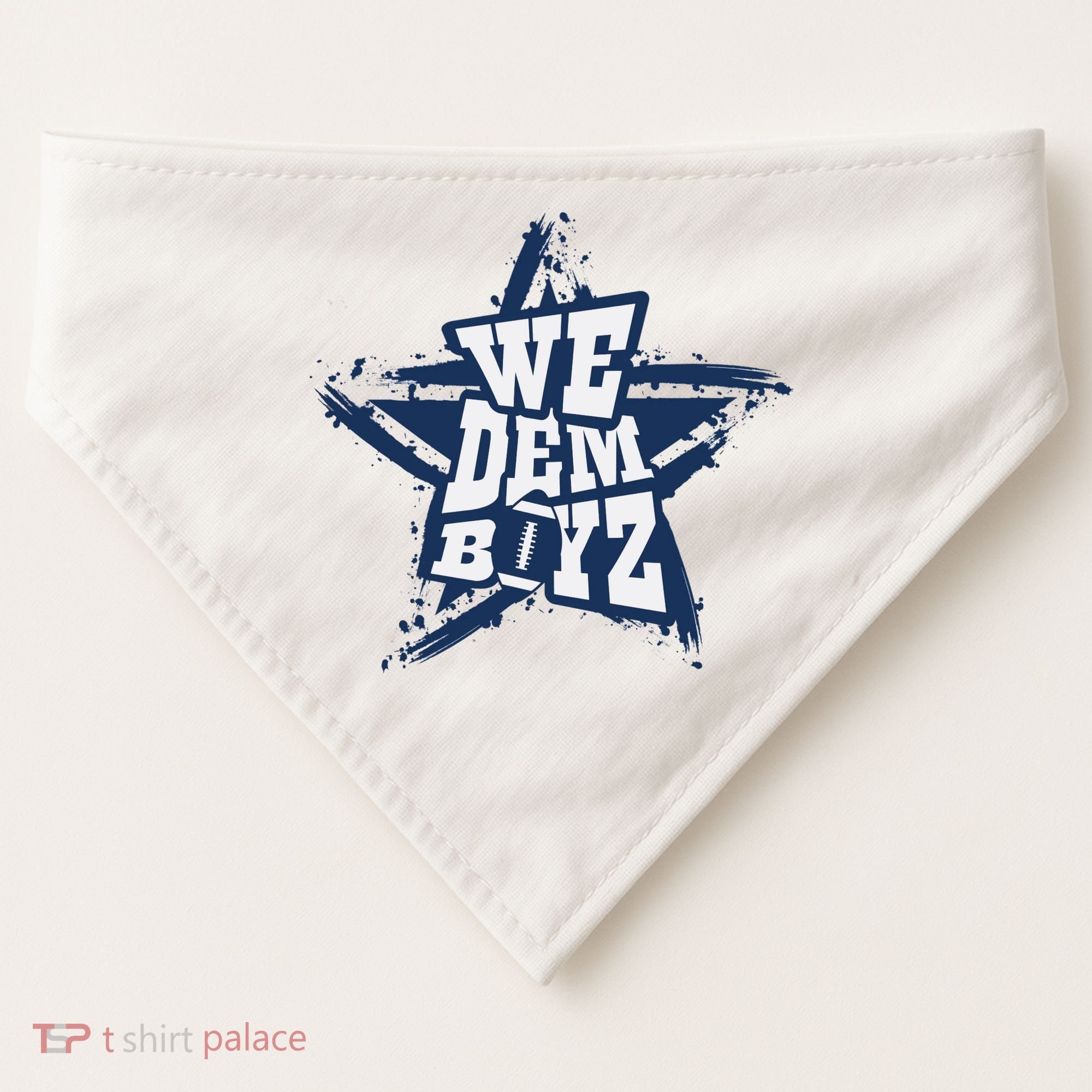 Cowboys We Dem Boyz Grunge Star USA-Made Doggie Bandana