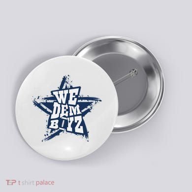 Cowboys We Dem Boyz Grunge Star Button