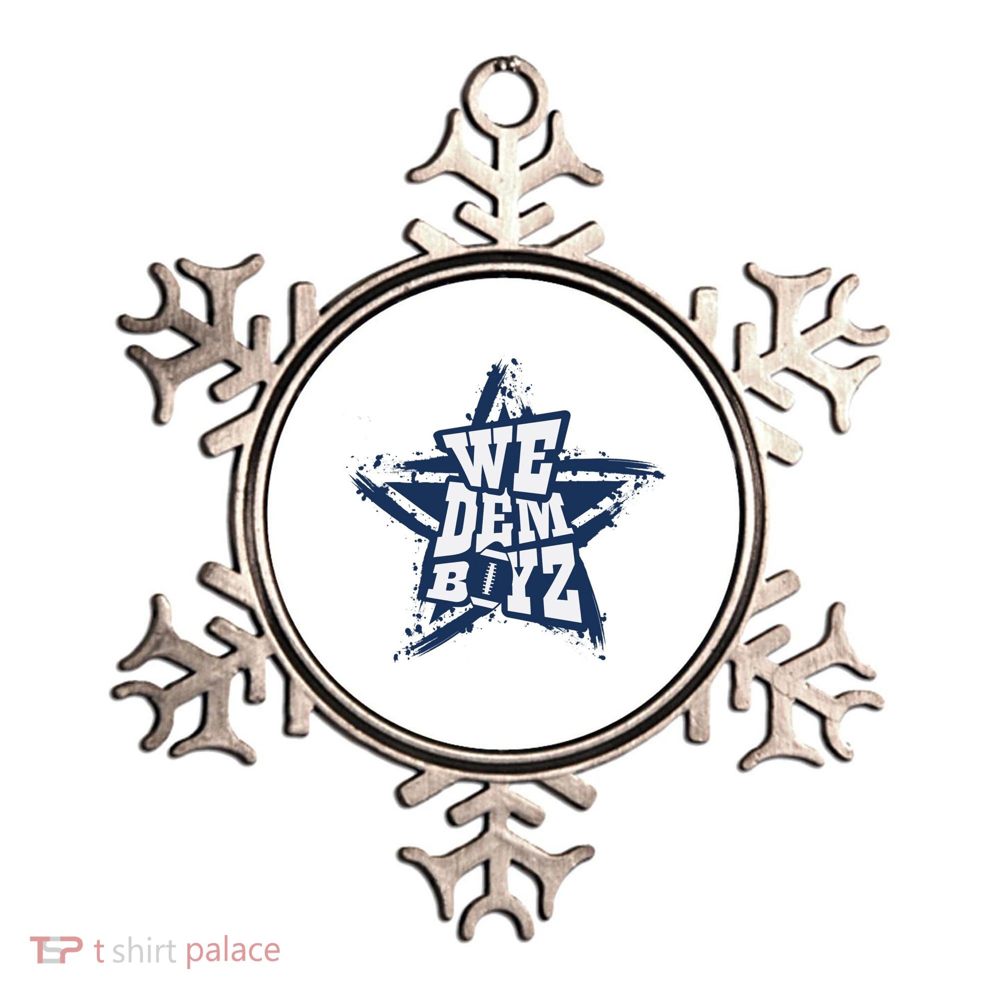 Cowboys We Dem Boyz Grunge Star Ornament