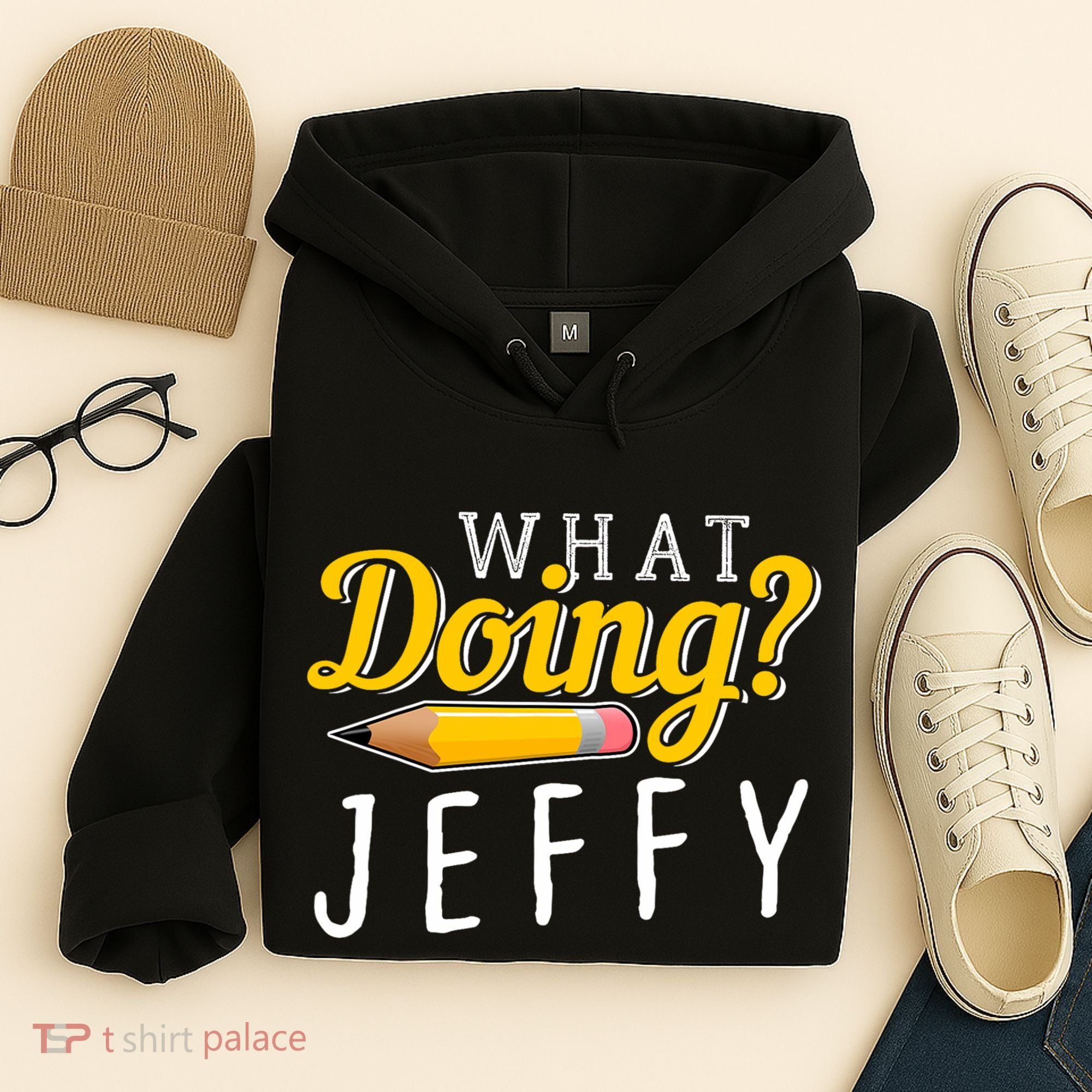 Cool What Doing Jeffy Funny Friends Hoodie