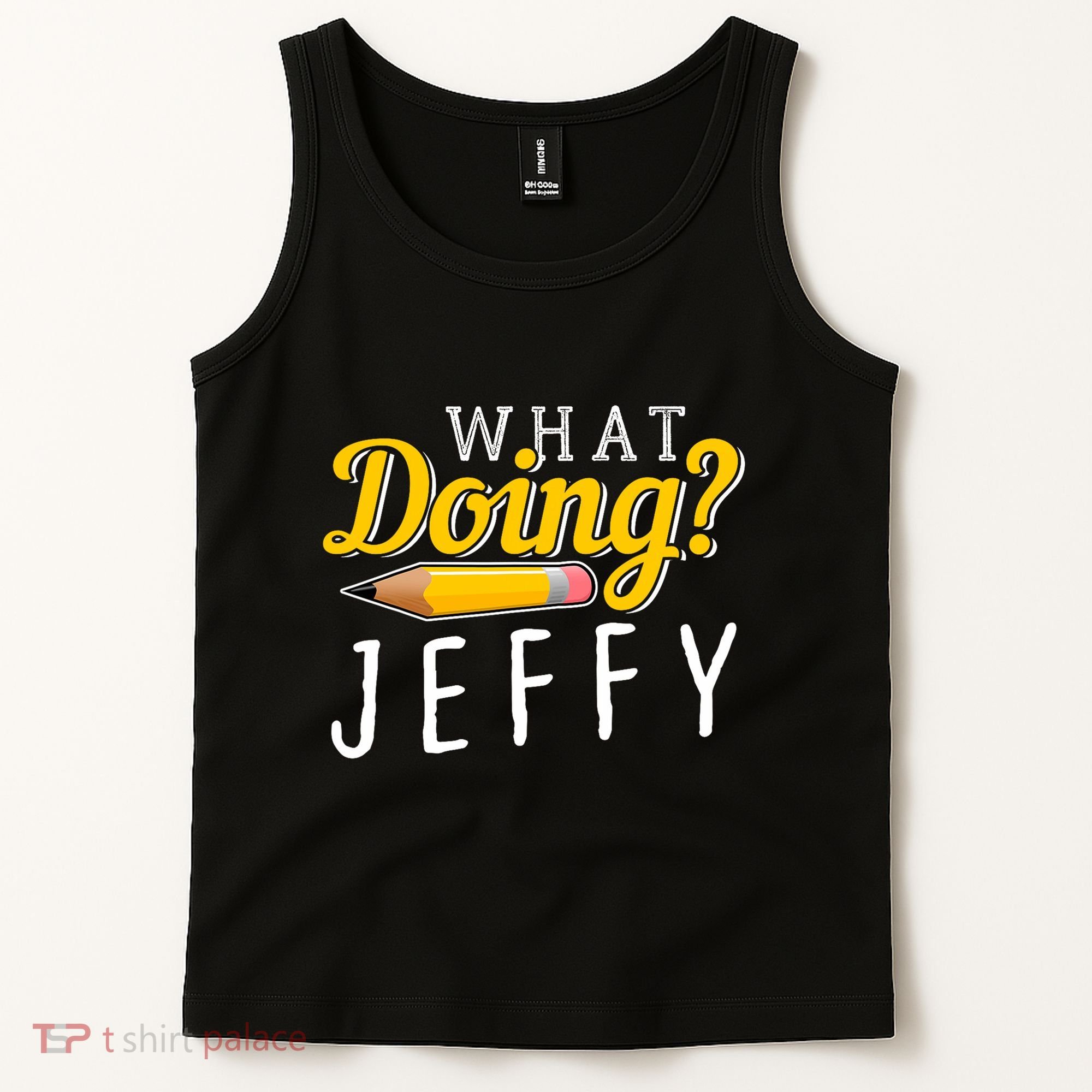 Cool What Doing Jeffy Funny Friends Tank Top