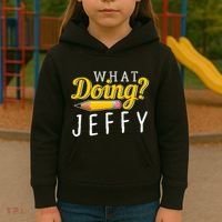 Cool What Doing Jeffy Funny Friends Kids Hoodie thumb 3