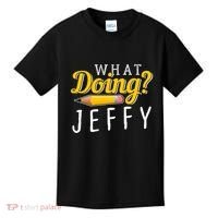 Cool What Doing Jeffy Funny Friends Kids T-Shirt thumb 0