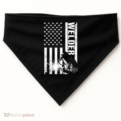Cool Welder Design Welder Welding Metalwork USA-Made Doggie Bandana