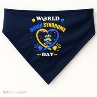Celebrate World Down Syndrome Day USA-Made Doggie Bandana thumb 0