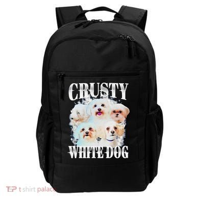 Crusty White Dog Funny For Backpack
