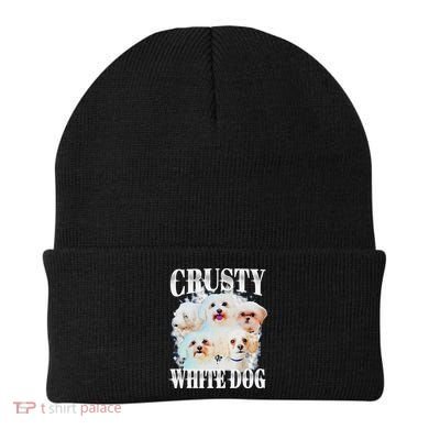 Crusty White Dog Funny For Beanie