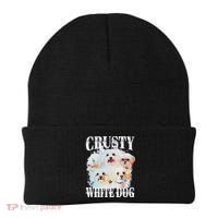 Crusty White Dog Funny For Beanie thumb 0