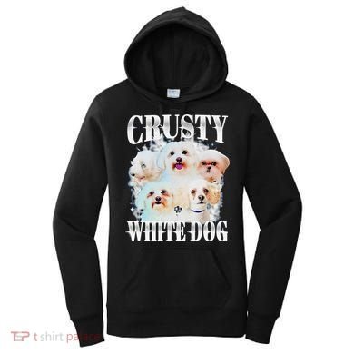 Crusty White Dog Funny For Women's Hoodie