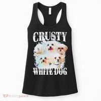 Crusty White Dog Funny For Women's Tank Top thumb 0