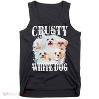 Crusty White Dog Funny For Tank Top thumb 0