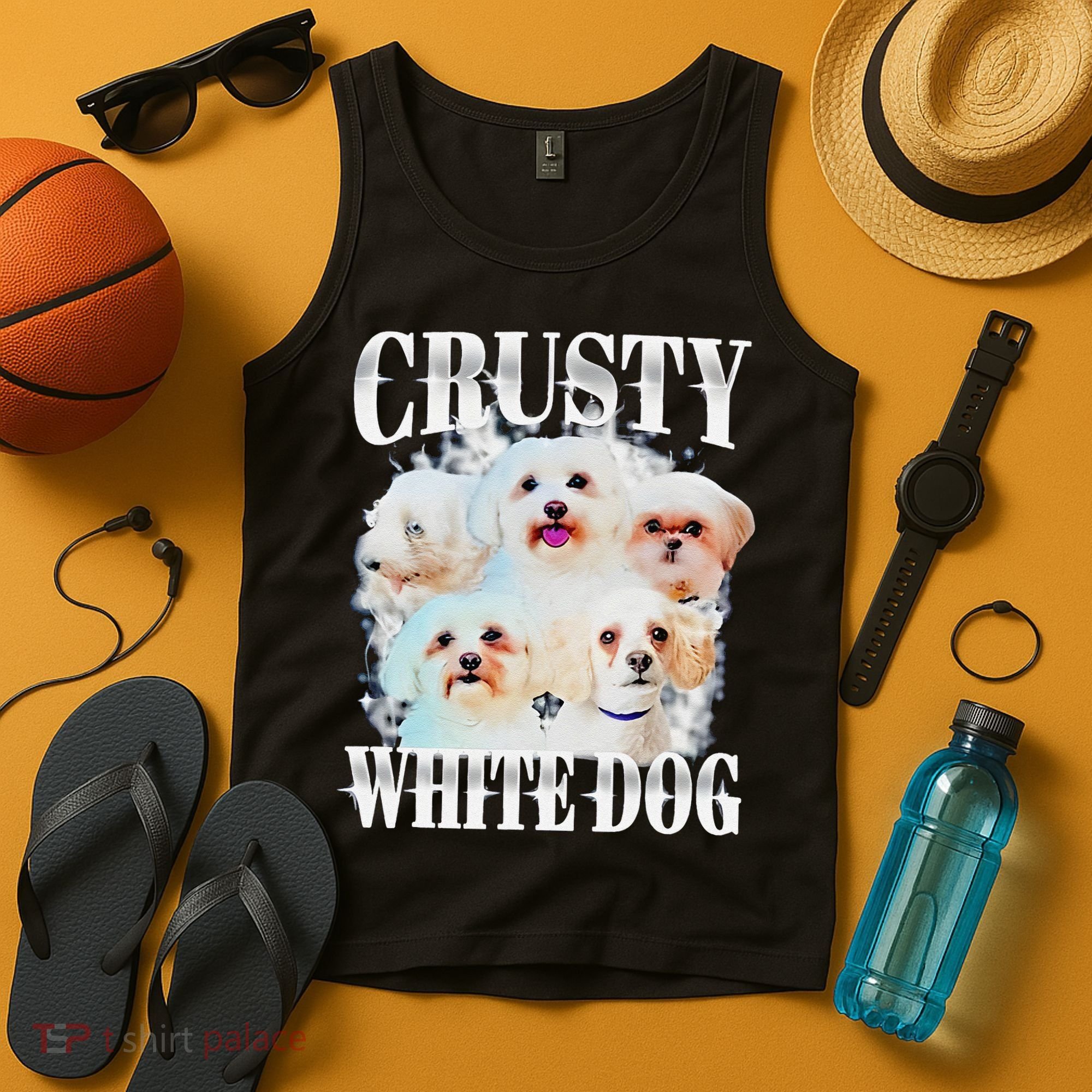Crusty White Dog Funny For Tank Top