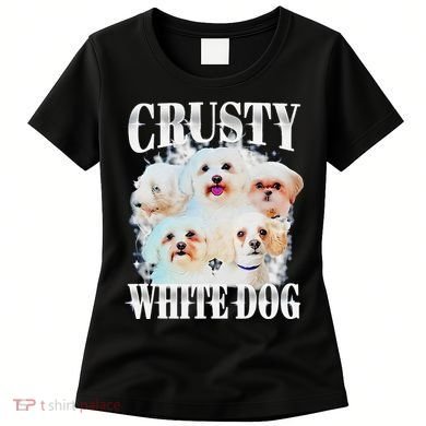 Crusty White Dog Funny For Women's T-Shirt