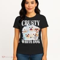 Crusty White Dog Funny For Women's T-Shirt thumb 4