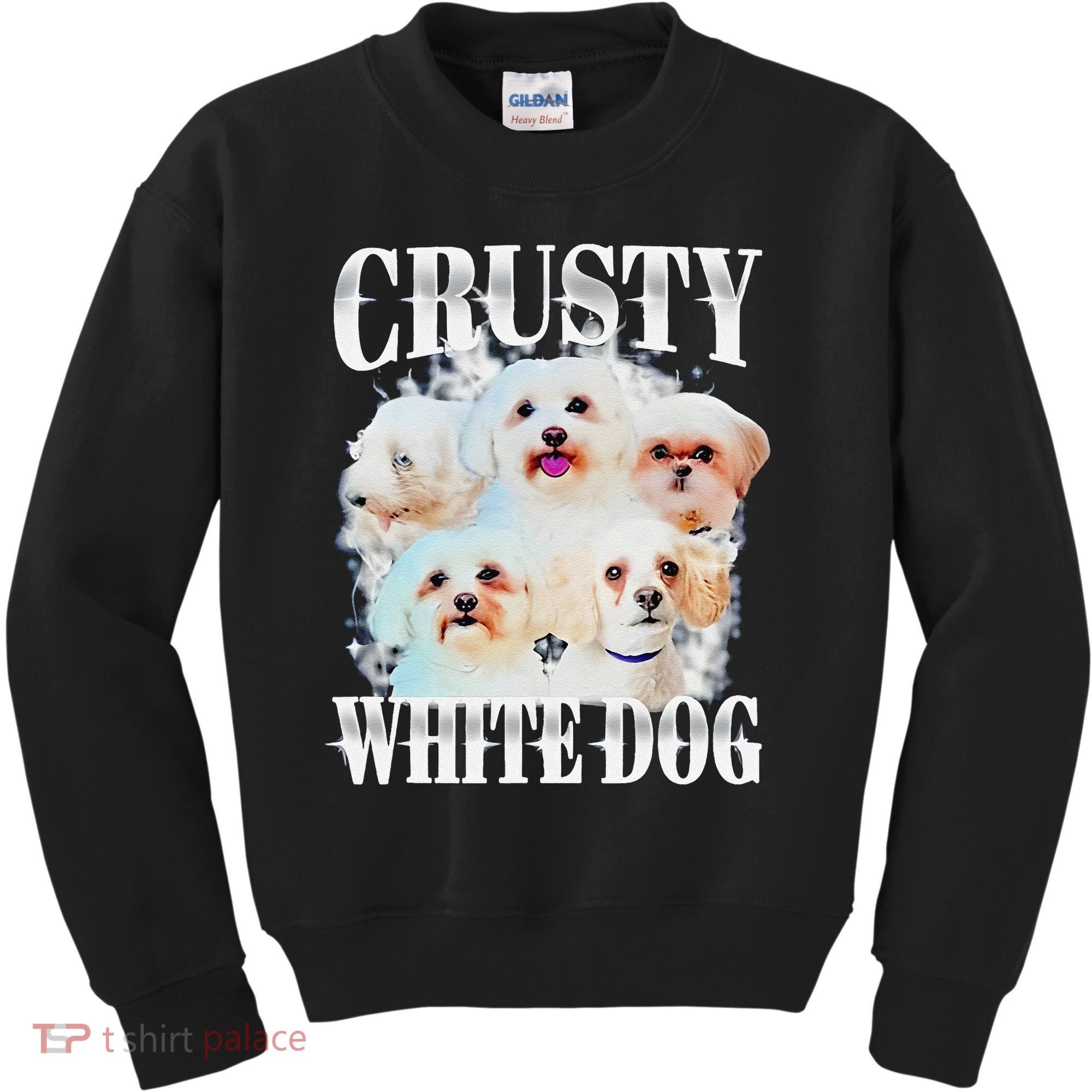 Crusty White Dog Funny For Kids Sweatshirt